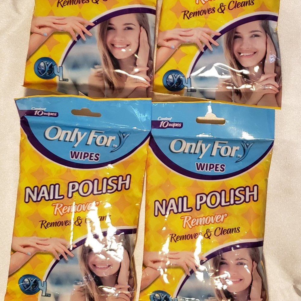 40 NAIL POLISH REMOVING Removal Quick Wipes Travel Convenient